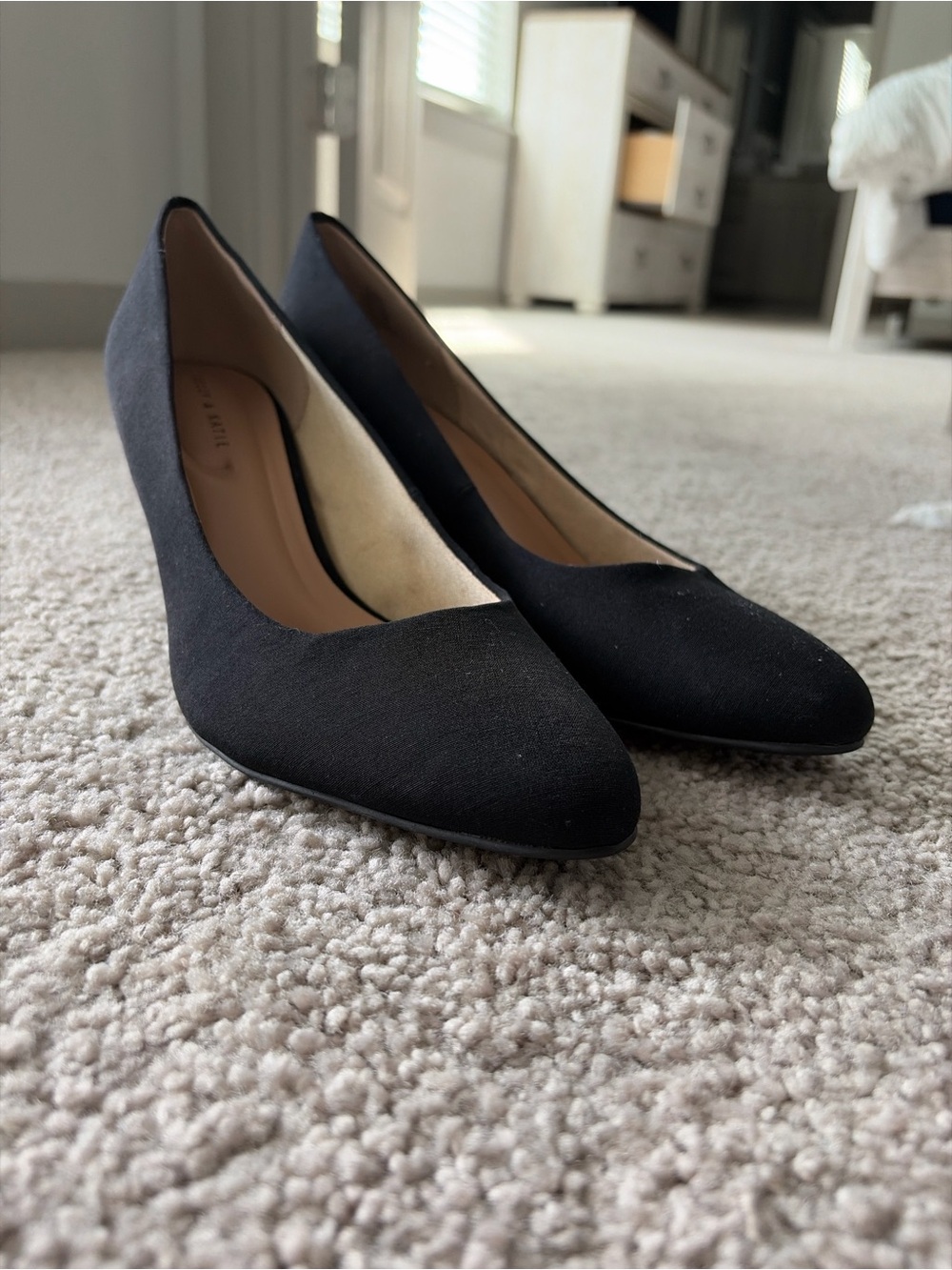 Classic Black Women's Pointed-Toe Pumps - Unbranded